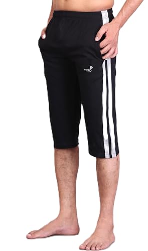 Image of VEGO Mens Cotton Three by Fourth, 3 /4, Capri, Three Quarter Plus Size