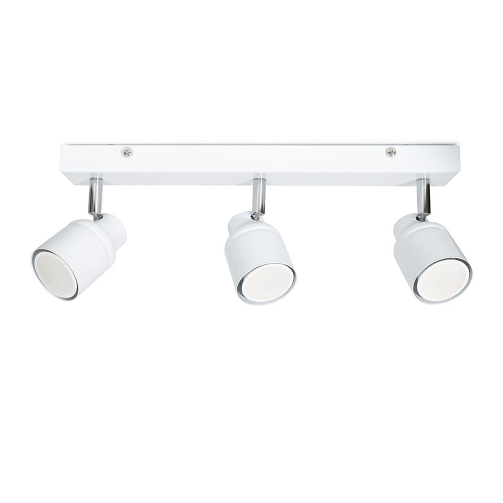 Valuelights White | Way Bar Ceiling Spotlight Adjustable Gu10 Spotlight | Bath Ceiling Lights, Home Décor & Improvement Essential Size 3