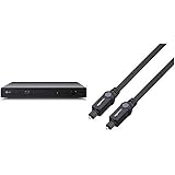 LG BP250 Blu-ray Player (Upscaler 1080p, USB) schwarz & Amazon Basics Toslink Optisches Digital-Audiokabel, 1 m