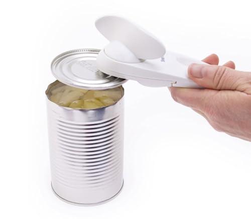 Starfrit Little Beaver Can Opener - Safe - Holds and Leaves No Sharp Edges on Lid - Comfort Grip - 3 year warranty - White - Image 6