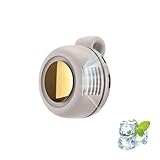 Portable Silent Mini Bladeless Fan Clip On, Mini Fan With Clip, Small Travel Personal Held Fans, Adjustable 3-Speed Suspended Waist Fans for Outdoor,Camping,Travel,Office (White)