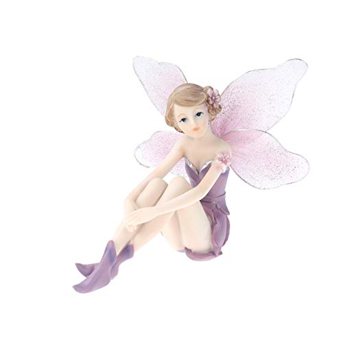 Angel Resin Ornaments for Home Decor - Multi-Color Fairy Garden Figures 9.5Cm X 12Cm