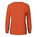 HJYUZP womens sweaters Crewneck Sweatshirts Women Comfy Oversized Sweatshirt Light Weight Pullover Long Sleeve Tops Winter Clothing Pullover Orange X-L