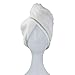 Produktbild PARSA VITA Haarturban aus Mikrofaser Turban Handtuch mit Knopf in weiß Handtuch für Kopf und Lange Haare