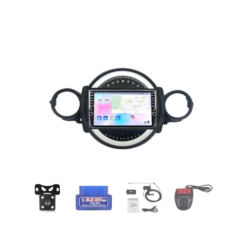 Autorradio Android 12 para Mini (2007-2015), Pantalla IPS de 8,2 y 2 DIN con Bluetooth 5.0, CarPlay inalámbrico, Android Auto, navegación GPS, WiFi 4G, DSP RDS, Dab+, SWC y cámara DVR (K700