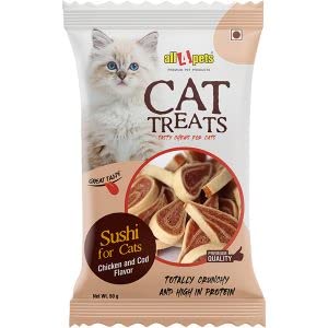 All4pets Cat Treats Sushi Chicken Cod Flavour-50gm Each (B0BNXDL37Z) Amazon Price History, Amazon Price Tracker