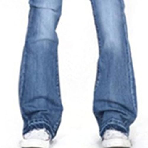 Women's Flared Bell Bottom Jeans Mid Waisted Stretch Bootcut Denim Pants Fashion Vintage Wide Leg Jean Trousers4