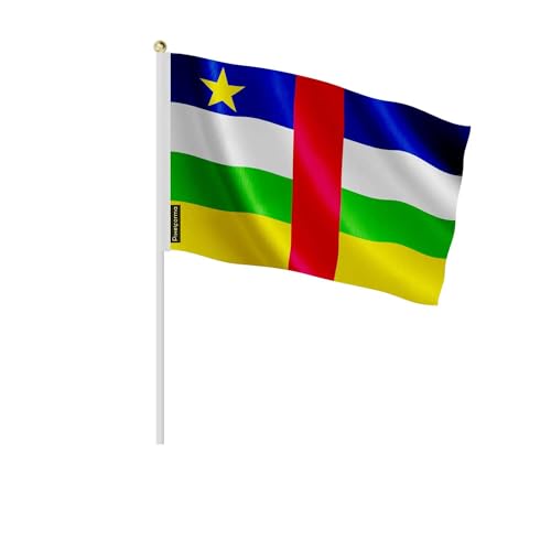 Set of Mini Central African Republic Flag in Various Sizes 30 x 45 cm 50 Pieces