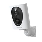 VIRTAVO 2K Telecamera WiFi Esterno/Interno Senza Fili a Batteria, Visione Notturna a Colori Starlight, Videocamera Allarme, Rilevamento PIR, Audio Bidirezionale, VF1