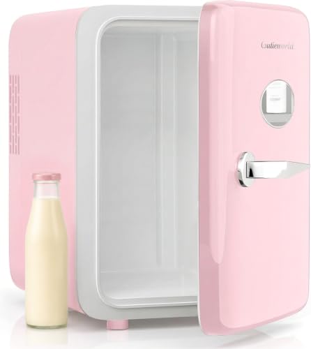 Image of CUTIEWORLD 4L Skincare Fridge, Soft Pink