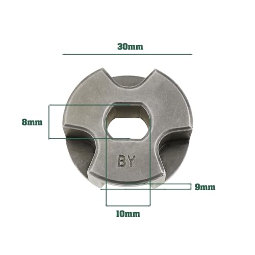 SG Store 2 STK 3/8 Zoll 6-Zahn-Kettensägen-Kettenrad 10 X 8 Mm Mittelloch Kompatibel mit Makita DUC256/DUC353/XCU03 OE 221526-1 Elektro-Kettensäge