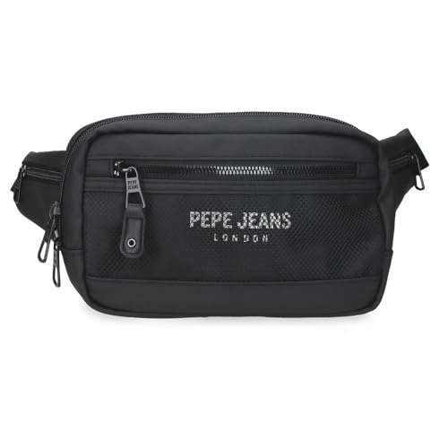 Pepe Jeans Durham Petit Sac à Bandoulière Noir 15x19.5x6 cm Polyester par Joumma Bags