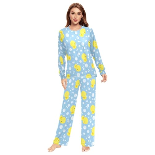 Fustylead Various of Background Matching Couple Pajama Sets 2 PCS Flower Lounge Long Sleeve Sleepwear Pants Set for Men Women3