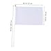 FOYTOKI 24pcs Hand- White Waving Flags for Events and Celebrations Referee Flags for Sports Parties and Community Gatherings