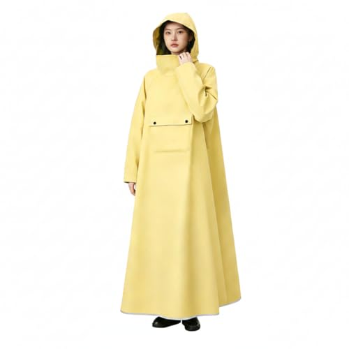 Poncho de lluvia para adultos ajustable 155-170 cm con visera facial