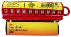 33yard Scotchcode SDR blanco eléctrico cinta adhesiva de señalizaciónPatróntexto  T3025En ancho x 3MIL de grosor09414precio es por tubo disponible en Yaxa Colombia