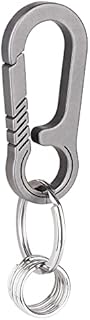 Titanium Carabiner Carabina Snap Hook Clip for Keys Heavy Duty Strong Tibitdeer Titanium Key Holder and Key Ring