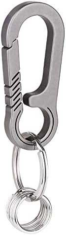 Tibitdeer Titanium Key Chain, Multifunctional Carabiner Keychain