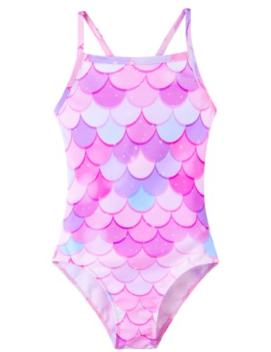 Image of Girls Swimsuits One-Piece Bathing Suits Multicolor Kids Sport Summer Beach Swimwear for 2-10 Years Old