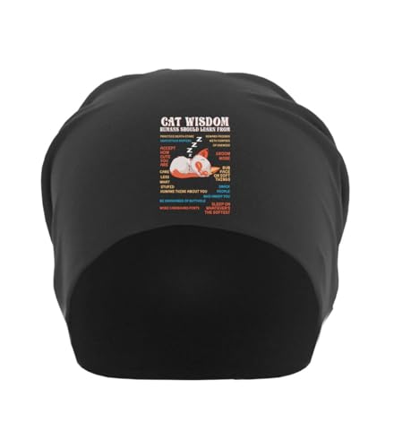 Bonnet souple unisexe en coton fin noir pour protéger votre tête sans irritation