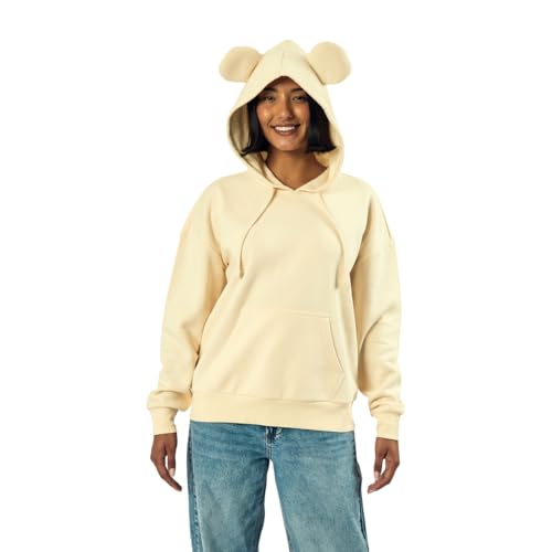 Bioworld Bear Inspired Cosplay Women's Off-White Oversized Hoodie with 3D