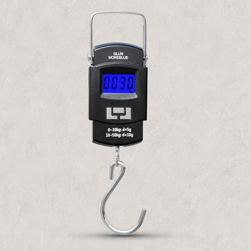 Image of Portable Digital Electronic Weighing Scale - Up to 50kg with LCD Display, Backlight & Tare Function | Lightweight and Compact, Ideal for Travel, Luggage & Home Use