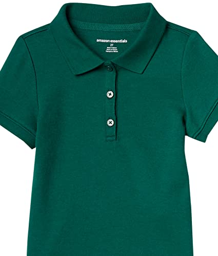 Image of Amazon Essentials Girls and Toddlers' Short Sleeve Uniform Polo Shirt, Multipacks