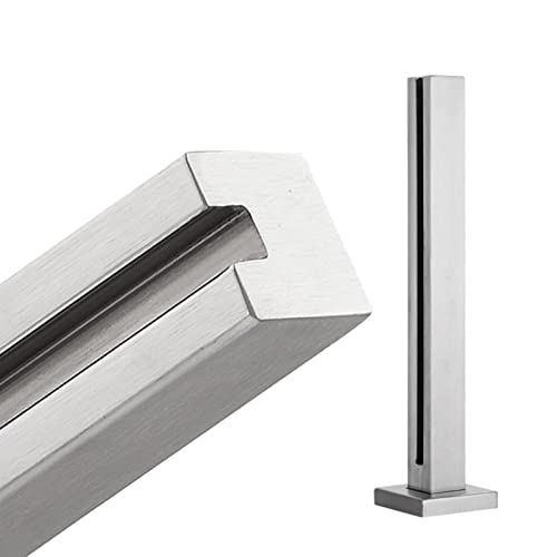 Soportes para panel de terraza y poste de barandilla de vidrio antióxido
