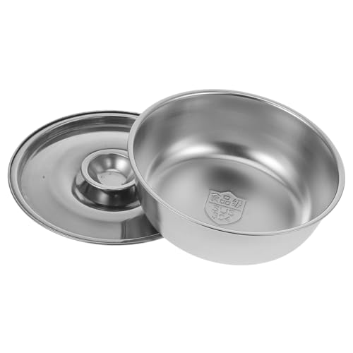JOINPAYA Metal Eating Bowl with Lids 320ml Stainless Steel Bowls for Boys and Girls Toddlers and Babies Lunch Container
