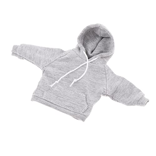 Yiju 1/12 Scale Male Figure Clothes Clothing Handmade Training Suits Sportswear For 6 Inch Male Collectable Action Figures Body Accessory, Gray Hoodies Top #TOP6