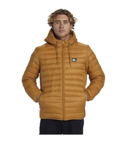 Quiksilver Scaly Hood Veste à capuche chaude et légère marron XL