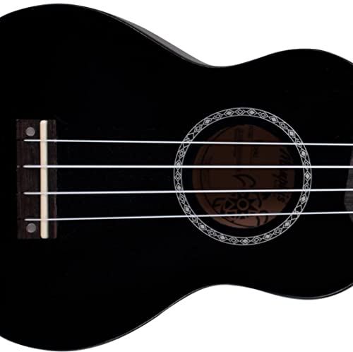 Ukulele Acústico Soprano Cordas Nylon Black HONU Memphis