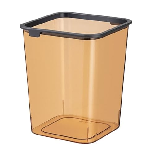 Corbeille transparente 15 L sans couvercle anti-glissement sac