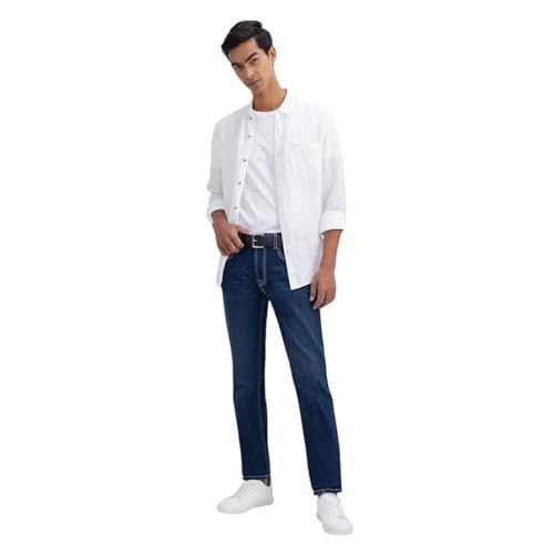 Image of Pepe Jeans Men's Straight Fit Jeans|Mid Rise |Stretchable Fabric| Jeans for Men | Available in Plus Size