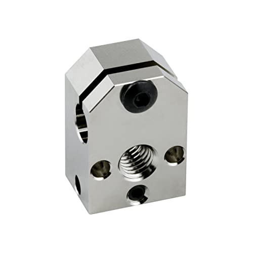 3D Printer 500℃ High Temperature Plated Copper Heater Block Compatible With Phaetus Dragon Hotend Standard High Flow Extruder Accessoris (Plated Copper Heater Block) #TOP2