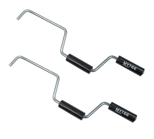 Mytee Products 2 Pack Strap Winder for Flatbed Trailer Winches - Black Quick Hand Strap Roller for Truckers - Winch Strap Winder for Winding - Flatbed Accessories