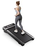 SupeRun Walking Pad with 9% Auto Incline, Under Desk Treadmills for Home and Office Small Space, 2.5 HP Portable Mini Jogging Machine with APP and Remote Control and LED Display, 300 Lbs Capacity