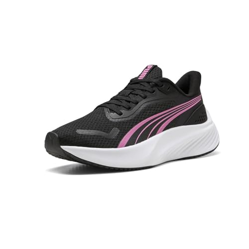 PUMA Kids Girls Pounce Lite Running Sneakers Shoes - Black, Pink, White2