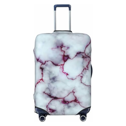 Purple Marble Texture Print Luggage Suitcase Cover Protector Luggage Washable Covers With Concealed Zipper