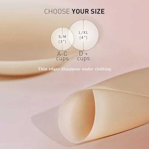 Image of Nipple Covers for Women 4 Pairs Sticky Silicone Reusable Pasties No Show