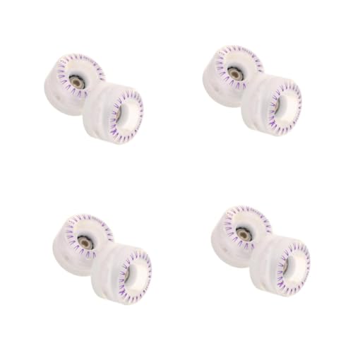 TOYANDONA 4 Set Ruote per Pattini A Rotelle Ruote dei Pattini A Rotelle Ruote per Pattinaggio A Rotelle Ruote Luminose per Pattini A Rotelle Ruote dello Scooter Transparent Pu 2 Pezzi*4