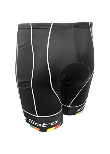 De Soto Men’s Mobius 4-Pocket Short – Comfortable Compression, Minimalist Fleece Pad for Triathlon, Ultra Running and Racing3