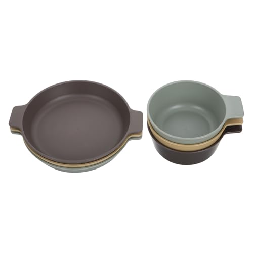 Balacoo Outdoor Dinnerware Sets 1 Set Plastic Plates Bowls Unbreakable Camping Dinnerware for Boys and Girls Lightweight Picnic Tableware