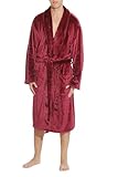 #followme 46901-BUR-XXXL Velour Robe/Robes for Men