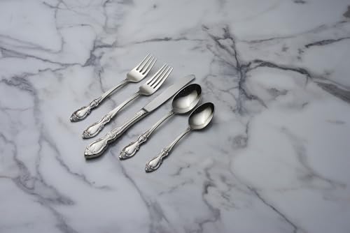 Oneida Louisiana 45-Piece 18/8 Silverware Set for 8, Flatware - image 9