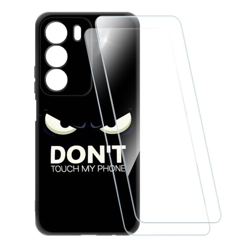 ESACMOT �v�����g�P�[�X + 2�������K���X�t�B���� OPPO P3 Lite 4G RMX5300 �Ƃ̌݊�������, �Ռ��z���\�t�g�J�o�[ HD�N���A (�G��Ȃ��ł�������)