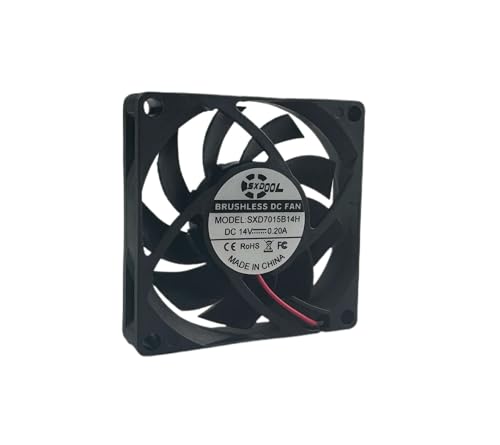 for SXD7015 70x70x15mm DC Cooling Fan 14V 0.20A 5000RPM Dual Ball Bearing Industrial Ventilation