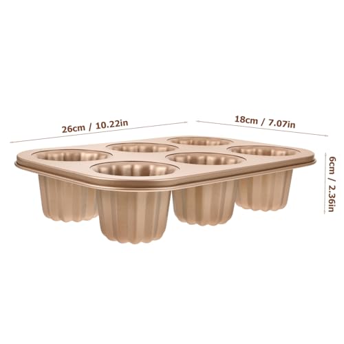 Unomor 1pc Non-stick Cake for Baking Dark and Cup Angel Food Cake Pan High-temperature Baking Tool for Muffins Bread and Desserts