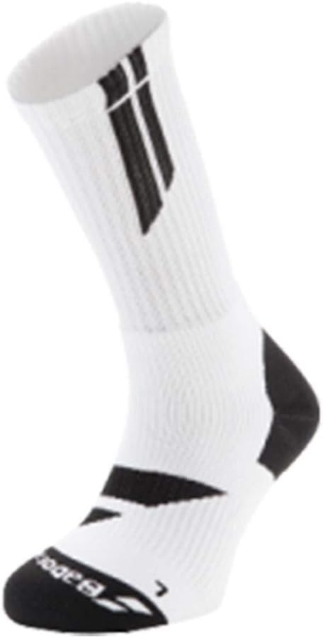 Babolat Men's Team Big Logo Socks, White/Black