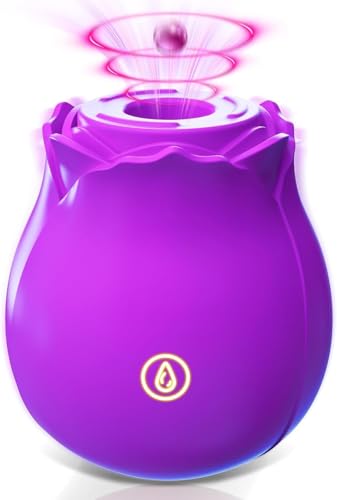 DELUXXEE Roses for Women-Unique Gifts for Hers-Funny Gifts for Girlfriend- Upgraded Rose Flower (Purple)